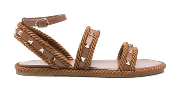 Valentino Garavani Women's Rockstud Espadrille Sandals NEW