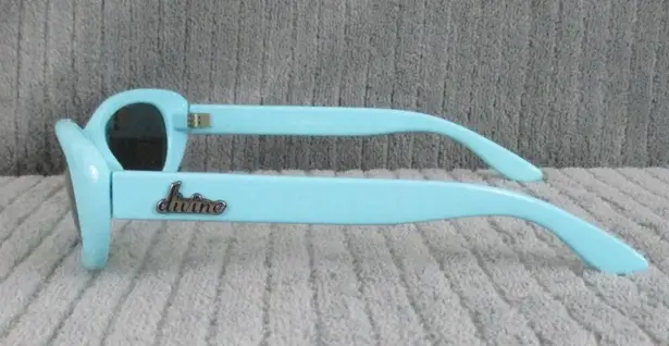 New Divine Eyewear Medusa Light Blue/Smoke Sunglasses Women's NWT Blue