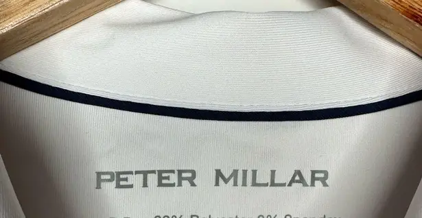 Peter Millar Genesis Embroidered UPF 50+ Moisture Wicking Polo Shirt Medium