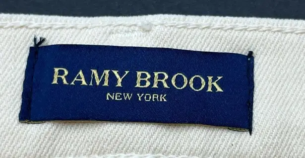 Ramy Brook Adriana Color Linen High Rise Straight Leg Jeans SZ 29 NEW *TINY FLAW