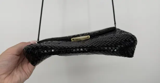 Vintage Black Mesh Metal Crossbody Purse Evening Formal