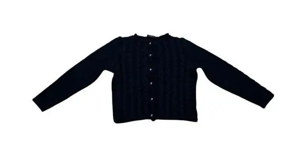 Vintage Astrifa Strick Modelle Austrian Folklore Cardigan Black Sweater Trachten