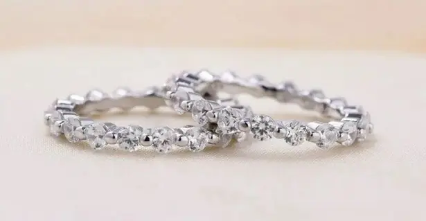 Boutique 3.00CT Oval Cut Moissanite Halo Engagement Bridal Set Ring 14K White Gold Plated