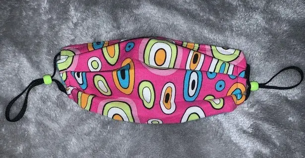 Handmade Fabric Face Mask Pink Multi