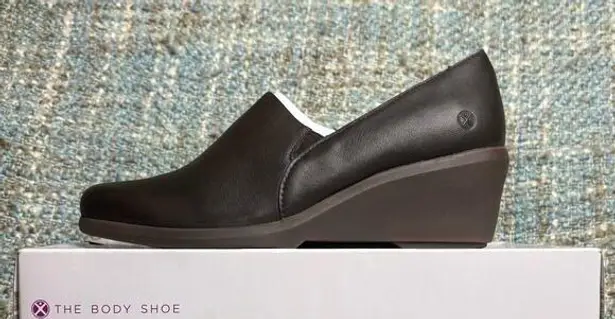 Hush Puppies Women's Fraulein Mariya Heeled Loafer in Dark Brown Shield Leather