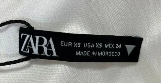 ZARA  White V-Neck Long Sleeve Dramatic Shoulder Pads One Piece Bodysuit Top XS