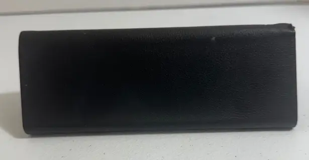 VIA SPIGA Black Leather Eyeglass Case Holder triangle shape