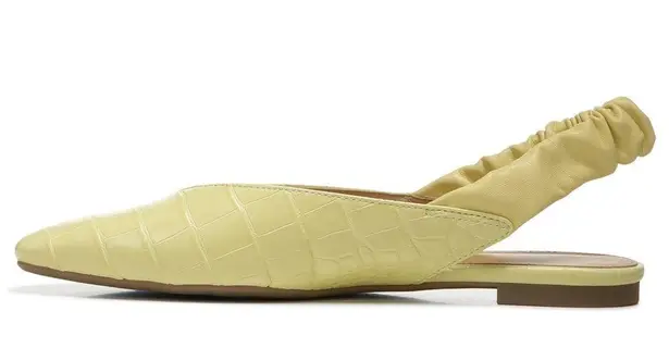 Circus by Sam Edelman Pineapple Yellow Crocodile Omina Slingback Flats