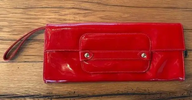 Maurizio Taiuti Bright Red Genuine Leather Clutch Wallet Bag