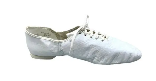Award Oxford Jazz Shoes White Lace Up Leather Size 5.5 New Split Sole Dance