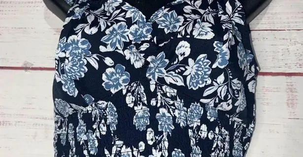 NEW B•O•G Collection Blue Floral Crop Top Medium