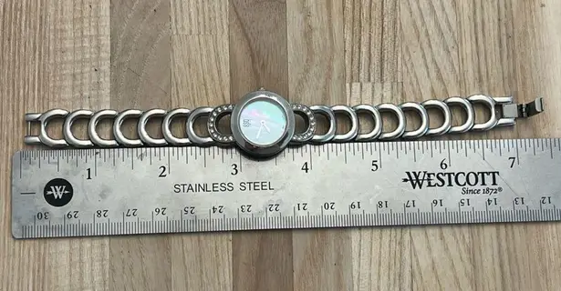 Esquire ESQ Swiss Ladies Watch Pearl Dial Stainless Bracelet Crystals