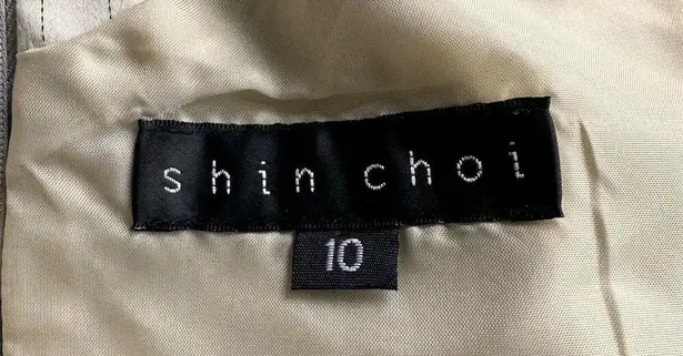 Shin Choi Women's Pinstripe Knee Length Dress Size 10 Business