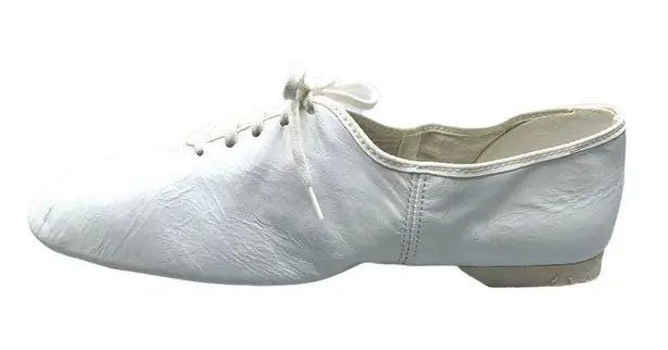 Award Oxford Jazz Shoes White Lace Up Leather Size 5.5 New Split Sole Dance