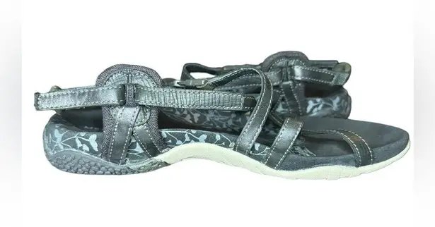 Merrell Jacardia Q-Form Leather Sandals Size 8 Black