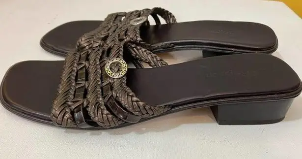 Brighton  Brown Leather Rita Sandals Size 8N