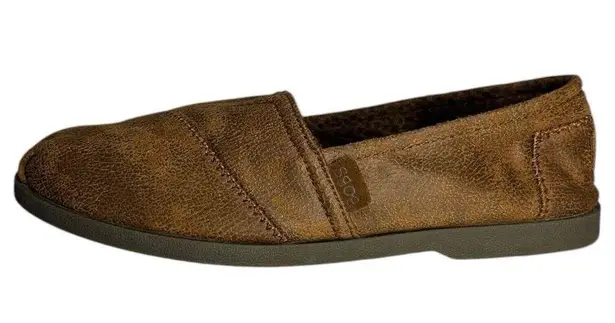 Skechers  Shoes Womens 8.5 BOBS Luxe Memory Foam Flats Slip On Brown SN113340 thumbnail 8