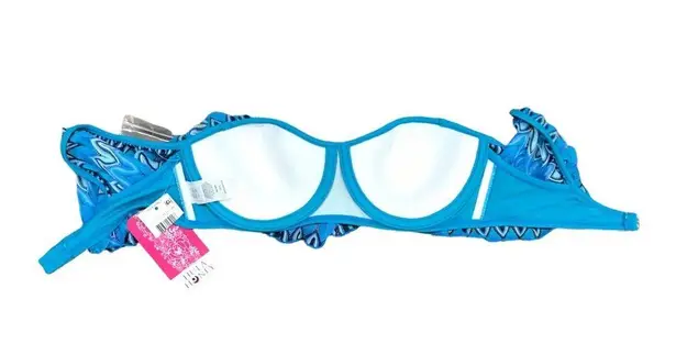 Hula Honey NWT Festival Dream Crochet Knit off the shoulder bikini top