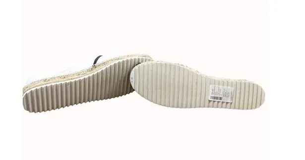 Karl Lagerfeld women’s white kitten theme espadrille shoes 10m SKU 6386