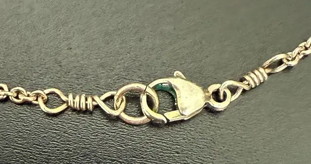 Vintage 925 Sterling Silver Toujours l’ Amour Always Love 16” Necklace 6g.