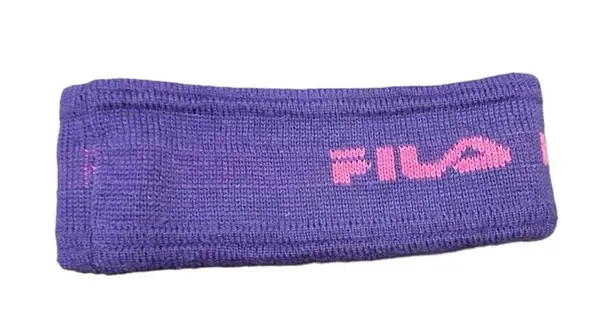 FILA Vintage 80s  Magic Line Ski Headband Purple Pink