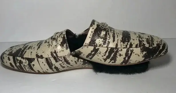 Zac Posen Women's Savanna Mule Loafers Shoes In Cream/Black Black Size 10