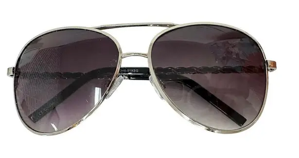 L.A.M.B. Aviator Gradient Sunglasses A348-51Xsg Unisex Chain Temples - Image 1
