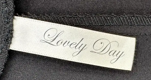 Lovely Day | Small | Sleeveless Square Neck Draped Back Little Black Dress