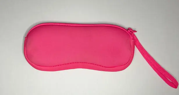Donut Sunglasses Soft Case Pink Zip Up Wristlet