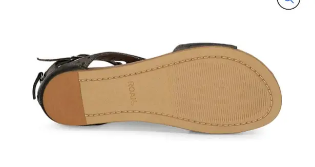 NIB ROAN by Bed Stu Kit Cutout Bosco Grey Gladiator Sandals Leather Size 7.5 Gray