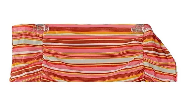 New Island Rays Bikini Swim Bottom 3X Brown Orange Stripe Beach Pool Cruise