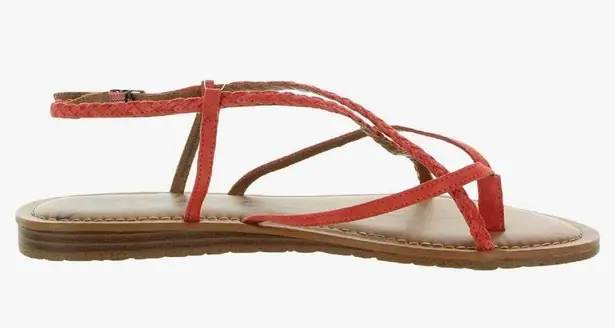 Zodiac  Yovana Strappy Braided Coral Sandals size 9