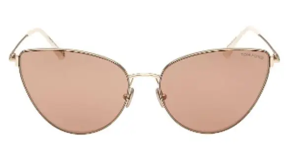 Tom Ford Anais 62mm Cat Eye Sunglasses Pale Gold Copper