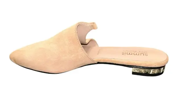 White Mountain Summit by Women Leather Slip-On Mules (doesn’t come with strings)