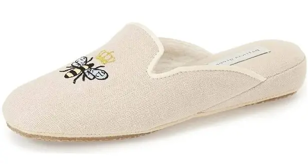 Patricia Green 7 Slipper Slip On Loafer Flat embroidered bee