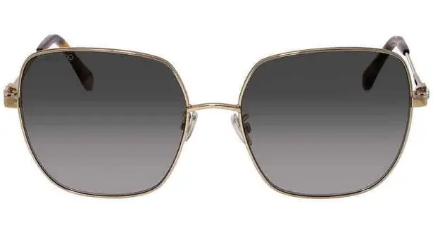 Jimmy Choo NWT Gold Squared Sunglasses