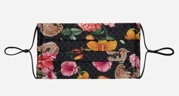 Johnny Was Cotton Sateen Floral Face Mask