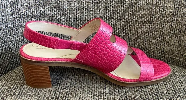 Cole Haan  Adella Sandals Embossed Leather Size 10B EUC