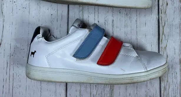 Goats The 005 Leather Sneaker Velcro Straps White Size 8.5
