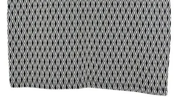 ZARA  TRF Flirty Pullon Diamond Mini Skirt Band Elastic Waist S Black White #2977