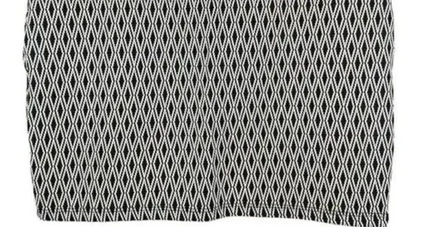 ZARA  TRF Flirty Pullon Diamond Mini Skirt Band Elastic Waist S Black White #2977