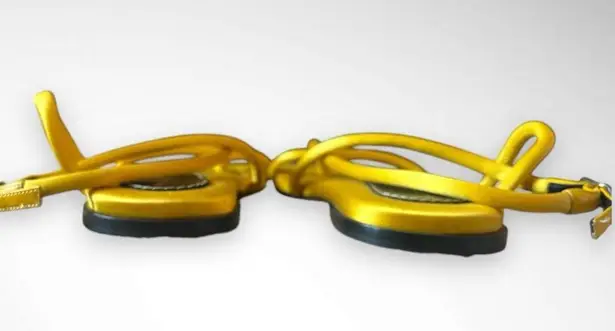 Proenza Schouler Canary Yellow Square Open-Toe Strappy Sandals Size 6.5 | EUC