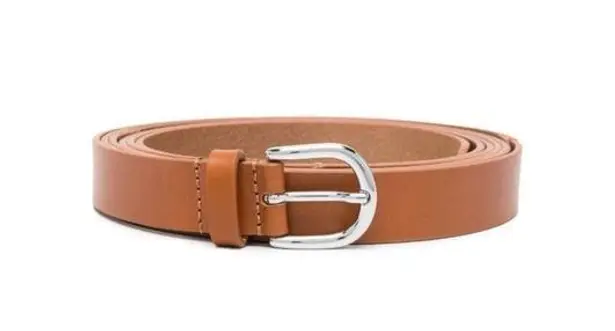 Isabel Marant brown silver buckled leather belt NEW