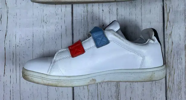 Goats The 005 Leather Sneaker Velcro Straps White Size 8.5