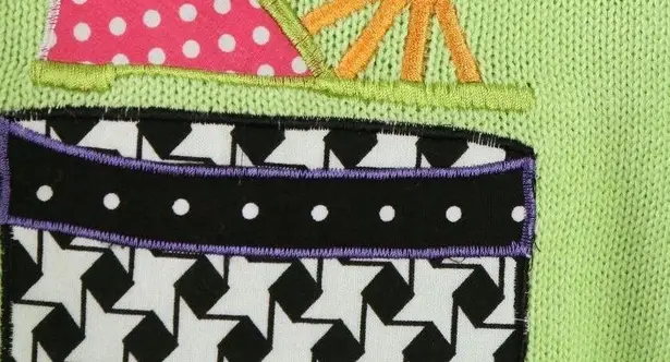 NWT Design Options Philip & Jane Gordon Shoes Applique Cardigan Sweater M Size M