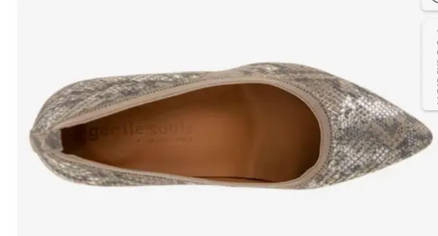 Gentle Souls By Kenneth Cole Dionne Pump brown snake print