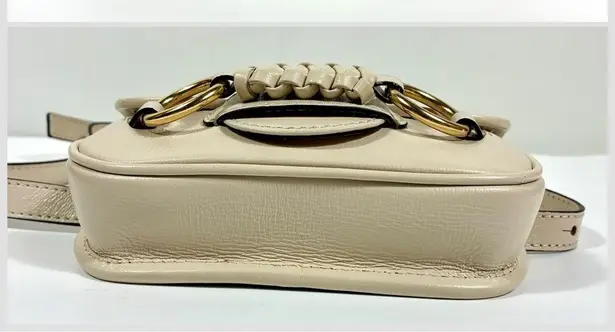 See By Chloe Saddie Double O Ring Leather Belt Bag Cement Beige NWT