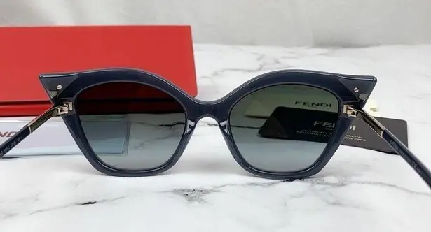 Fendi Authentic  FF 0357GS Grey Cat Eye Sunglasses