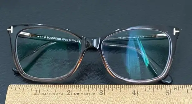 Tom Ford TF5514 050 54▪️15 140 Brown Ombre Thin Butterfly Plastic Eyeglasses