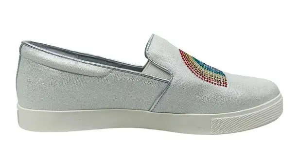 Katy Perry  The Kerry Canvas Rainbow Slip-On Sneakers